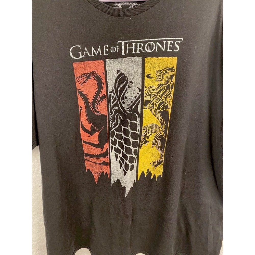 Game Of Thrones Tshirt Size 3X Graphics Goth‎ Grunge Gamer Skater Biker Trippy - Picture 2 of 7